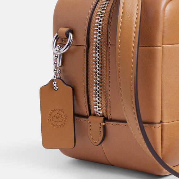 Coachtopia Alter/Ego Satchel Bag In Checkerboard Upcrafted Leather - Picture 4 of 9